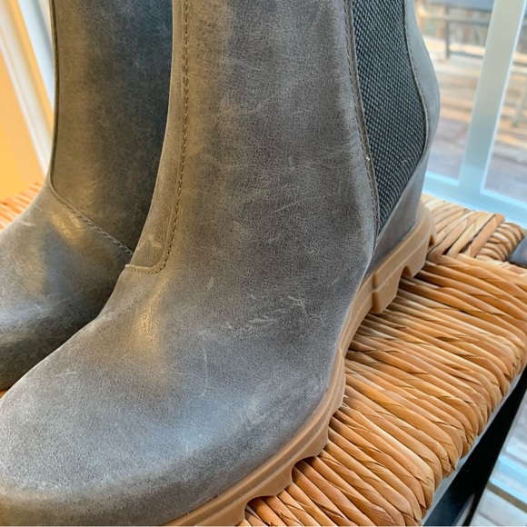 NWOT Sorel Joan Of Arctic Wedge in Quarry Gum - Picture 3 of 16